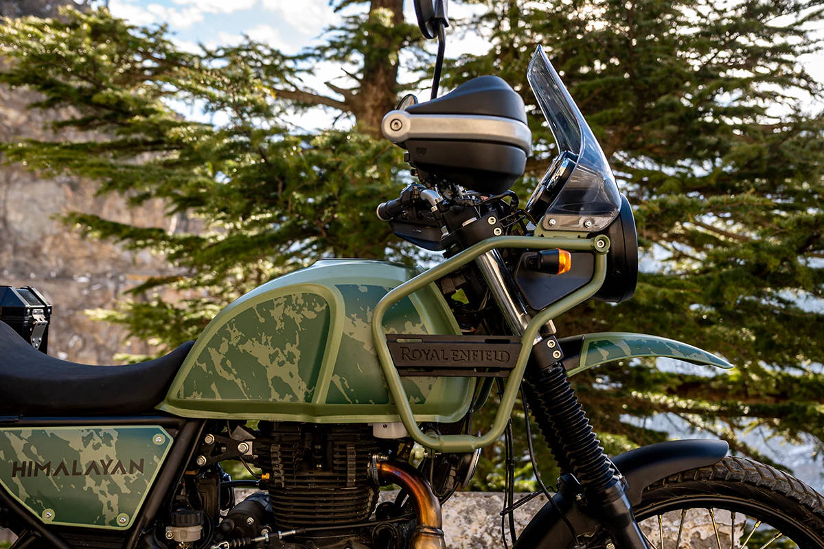 Camo Painted Himalayan Bike Wallpaper