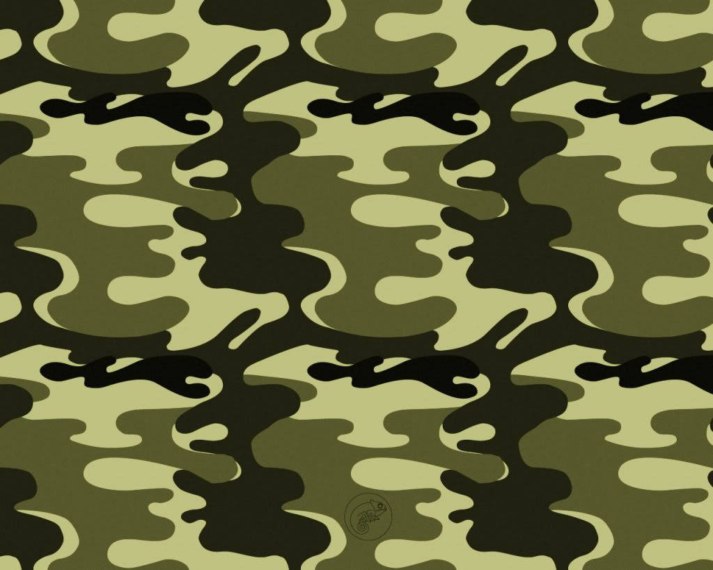 Camo Pattern Lime Green Wallpaper