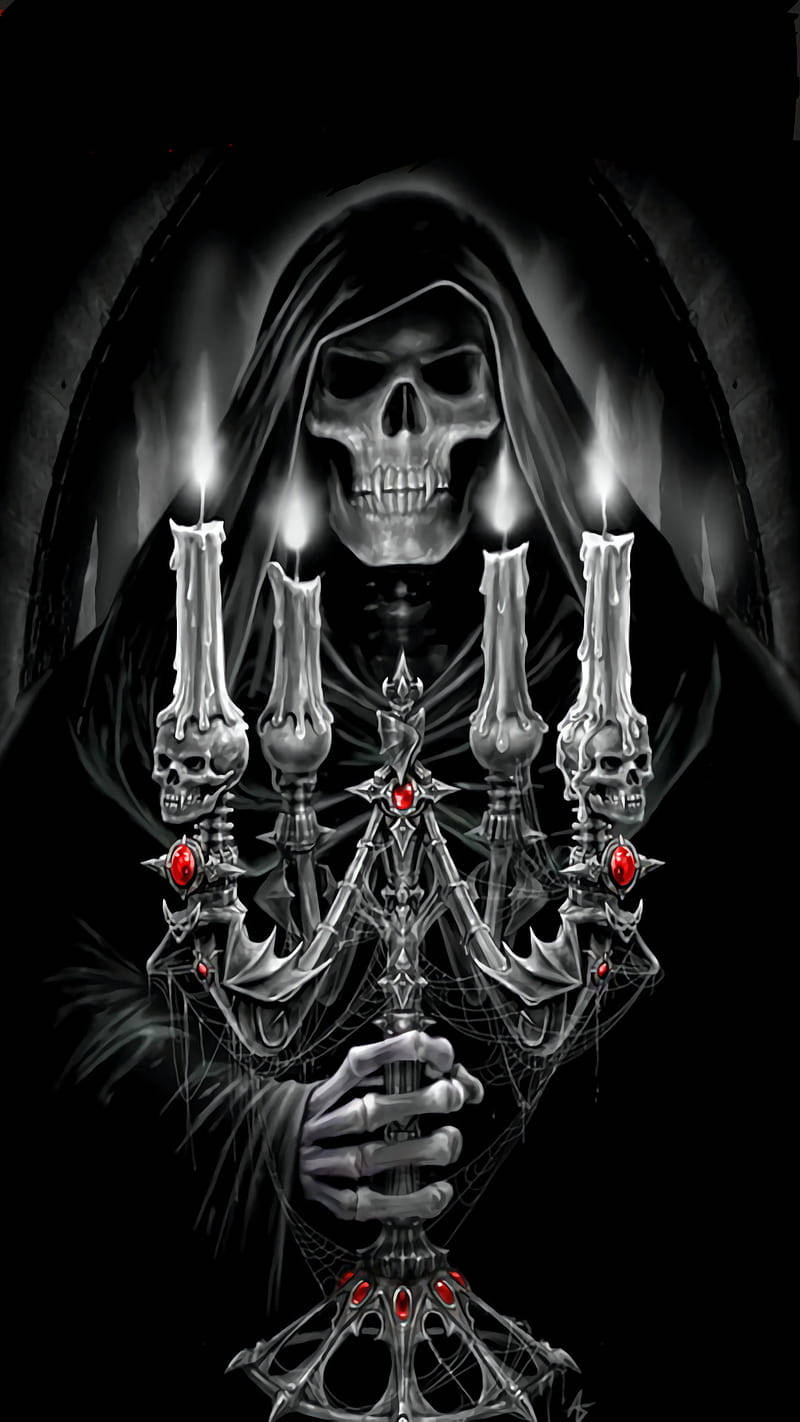 Candelabra Horror Phone Wallpaper