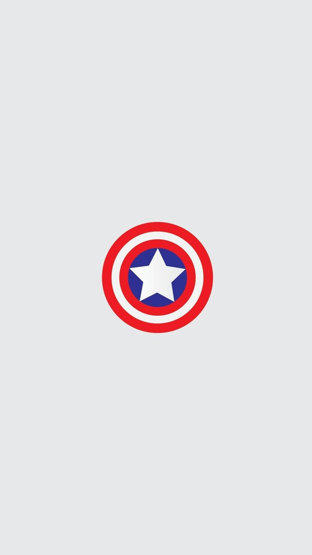 Captain America Shield Iphone Minimalist White Aesthetic Wallpaper