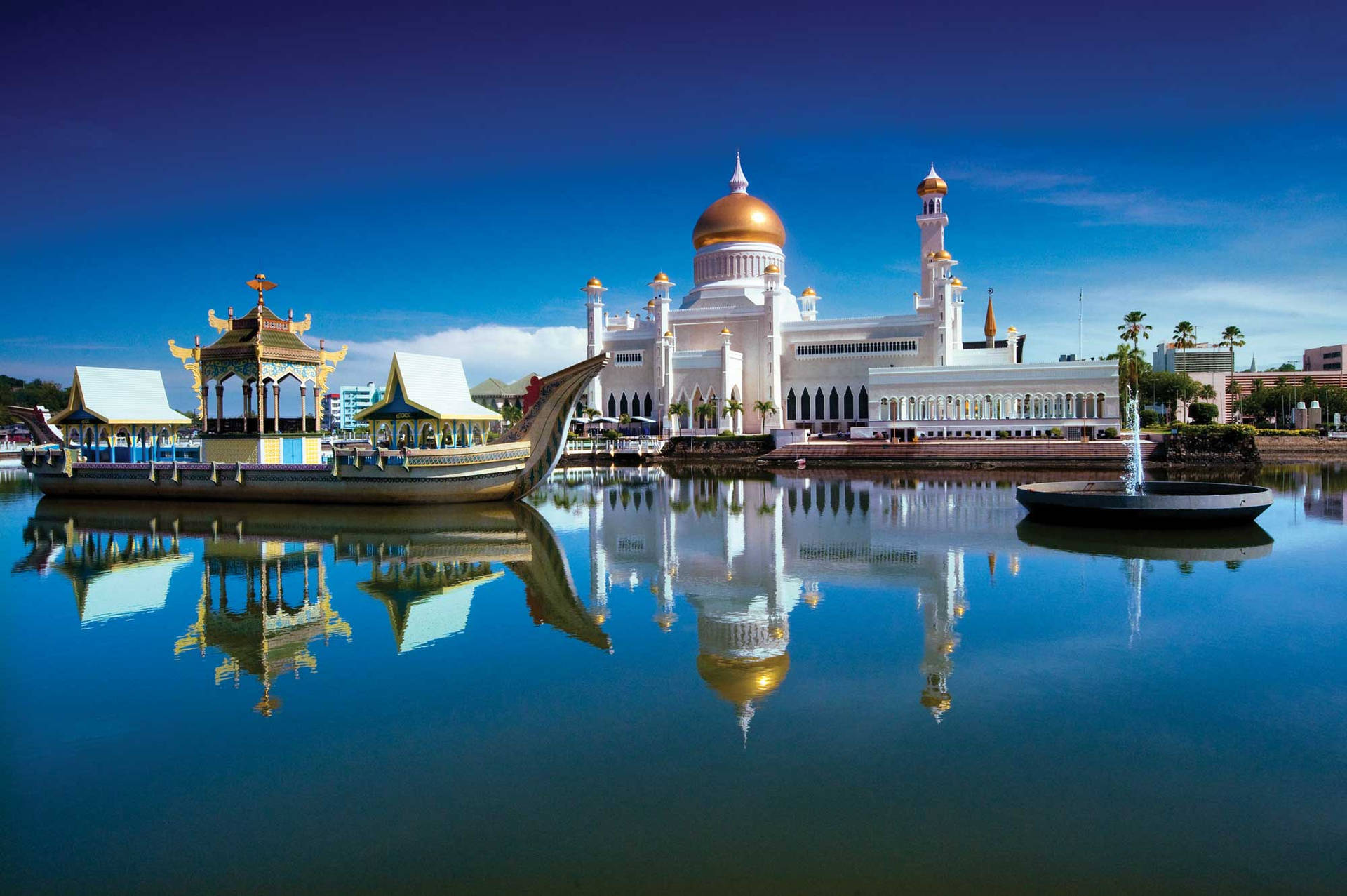 Caption: A Postcard View Of Breathtaking Brunei Wallpaper