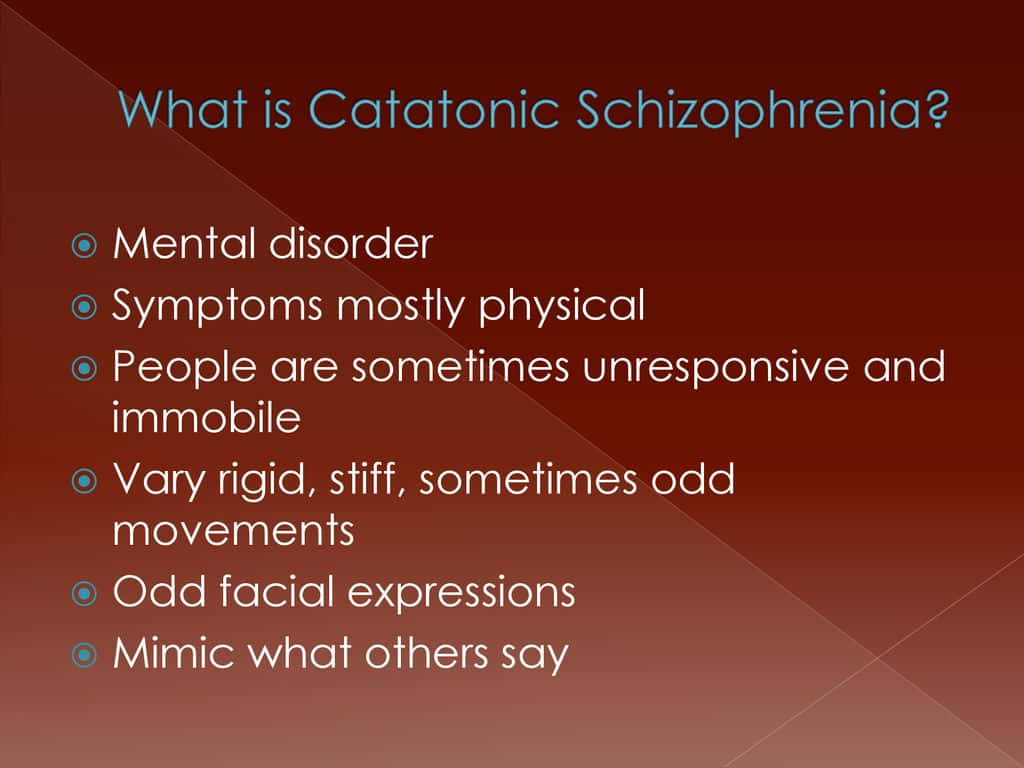 Caption: A Profound Illustration Of Catatonic Schizophrenia. Wallpaper