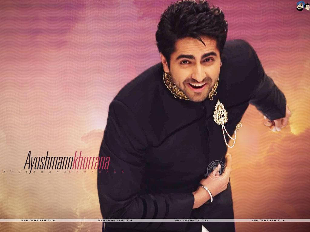 Caption: Ayushmann Khurrana Pondering In Style Wallpaper