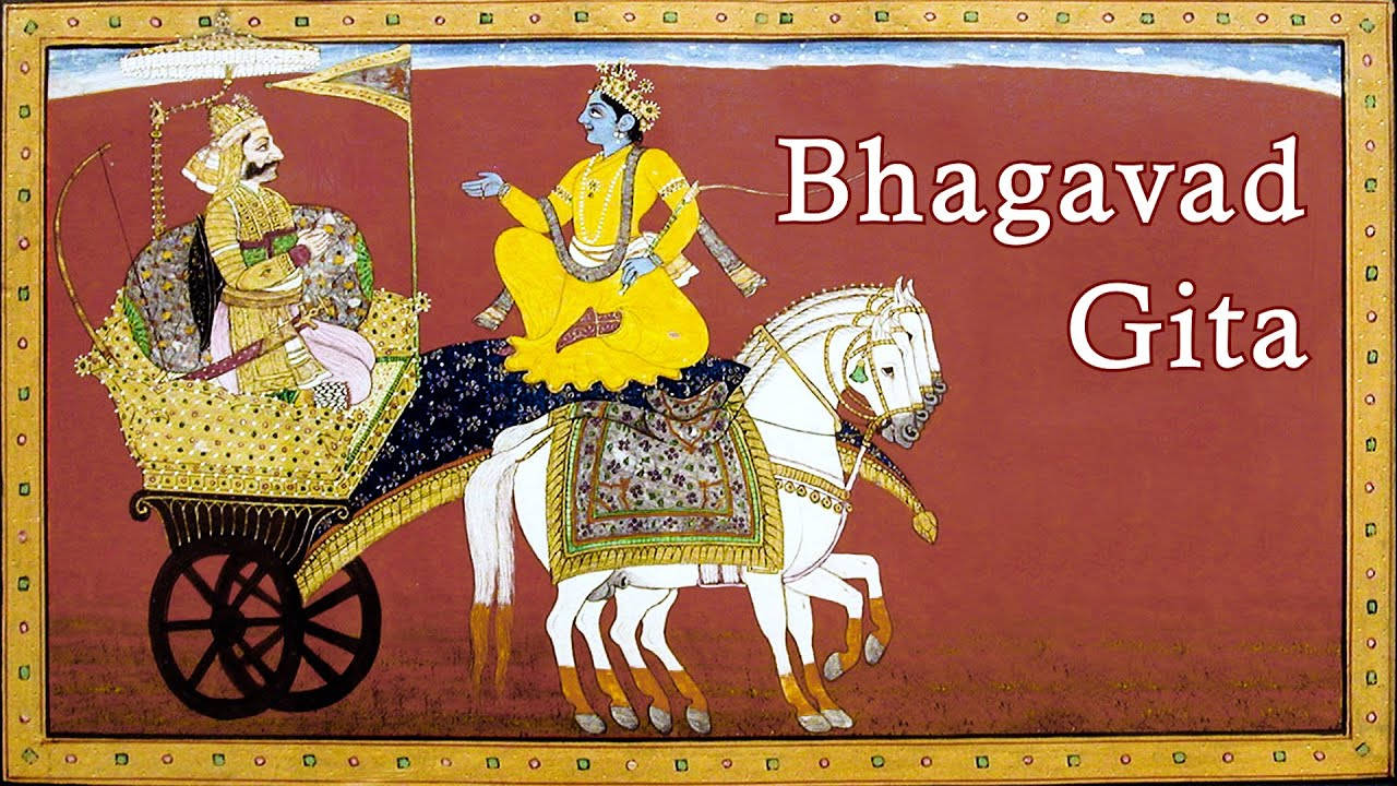 Caption: Enlightening Art From Bhagavad Gita Wallpaper