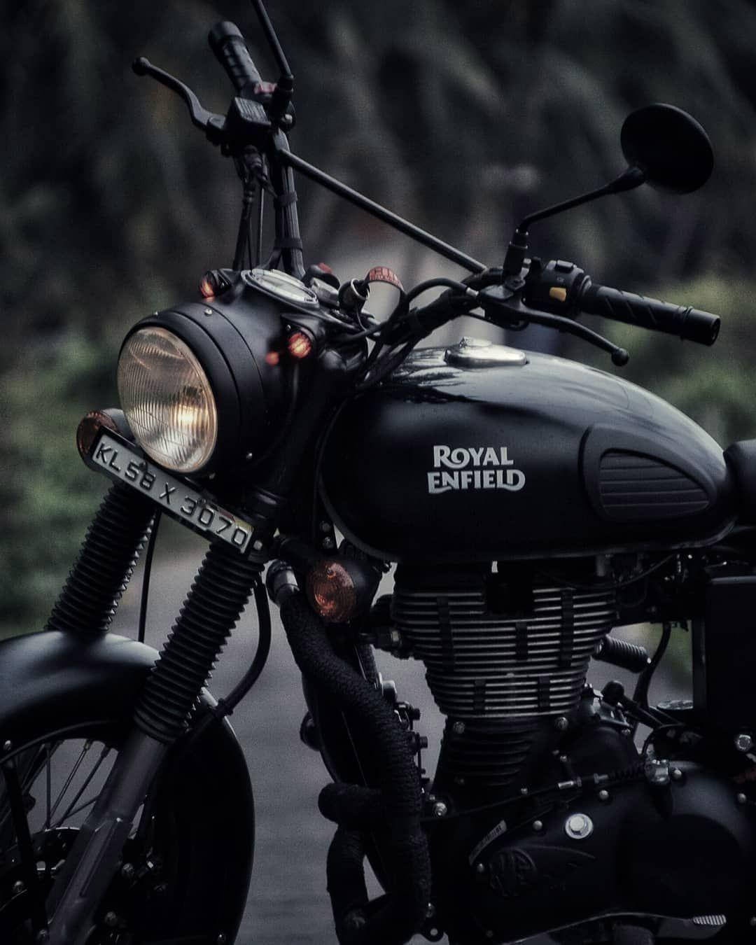 Caption: Majestic Royal Enfield In High Definition Wallpaper