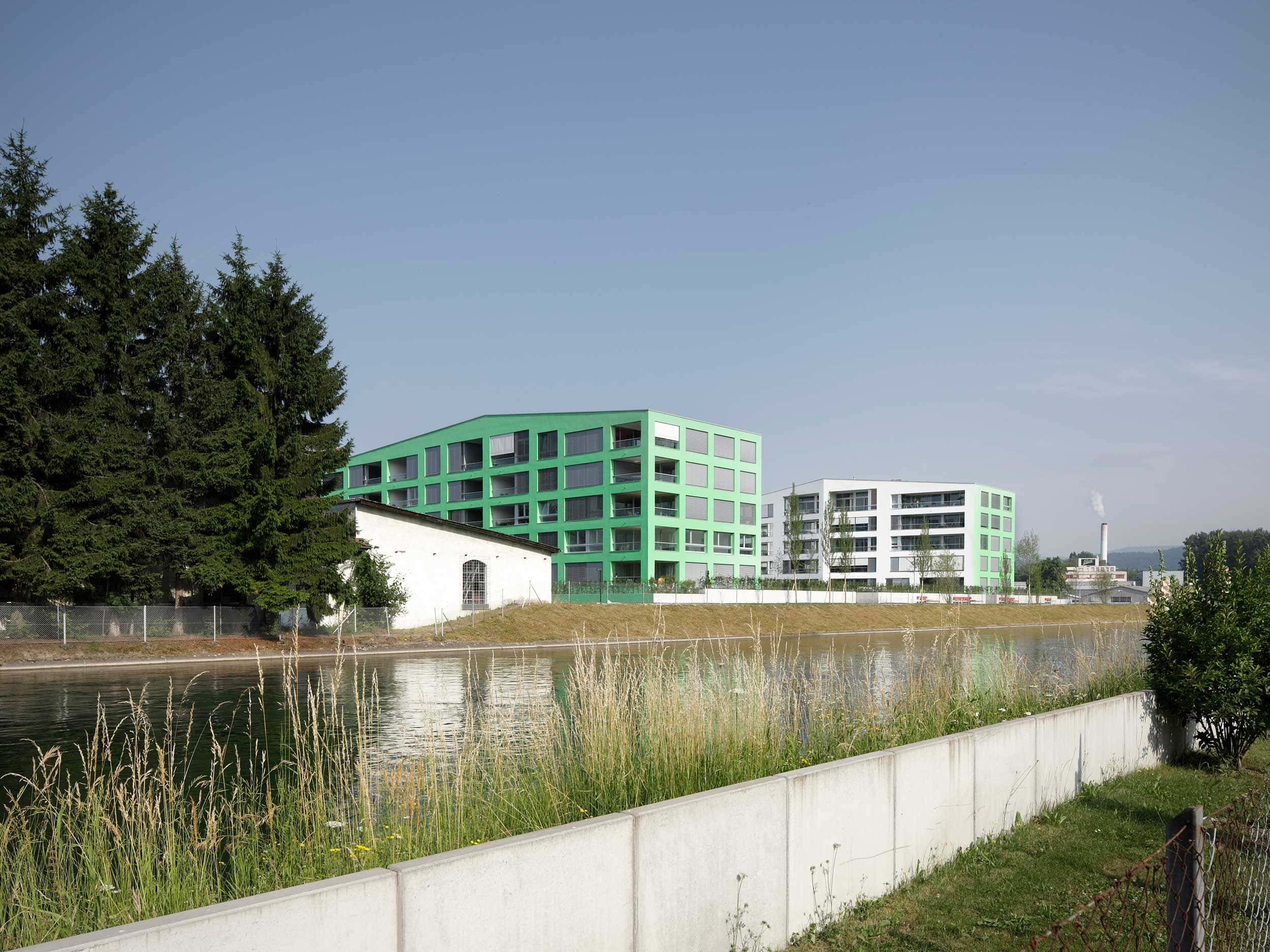 Caption: Serene View Of Dietikon Cityscape At Sunset Wallpaper