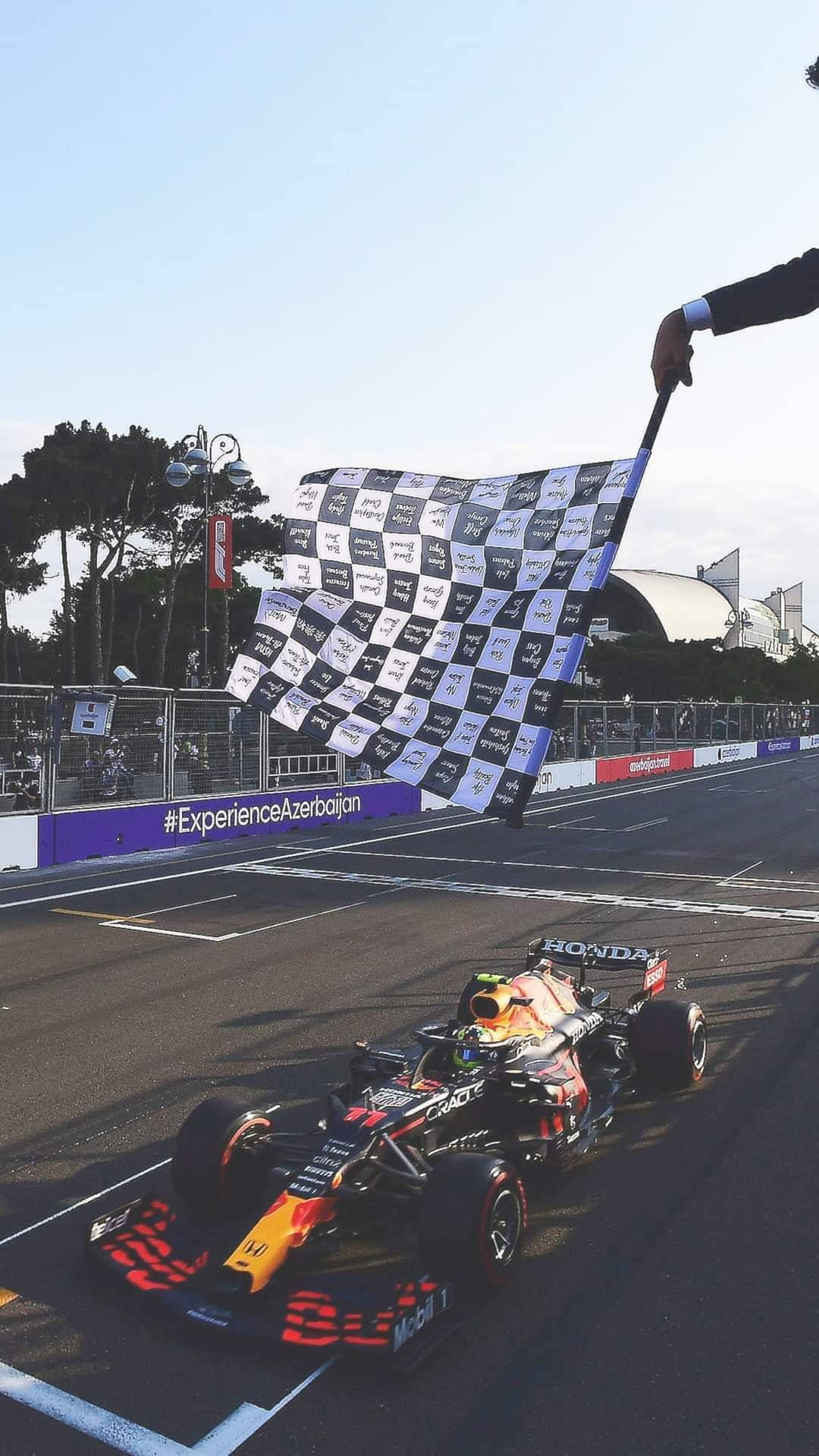 Caption: Sergio Perez At The Starting Line Wallpaper