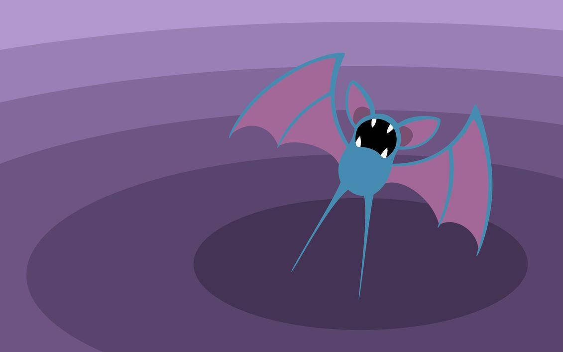 Caption: Shimmering Zubat In Twilight Hues Wallpaper