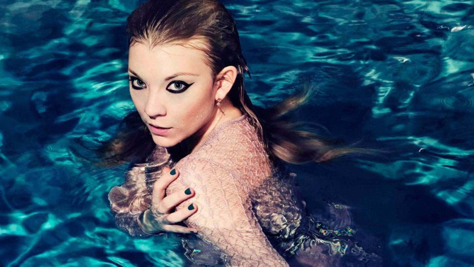 Captivating Gaze From Natalie Dormer Wallpaper