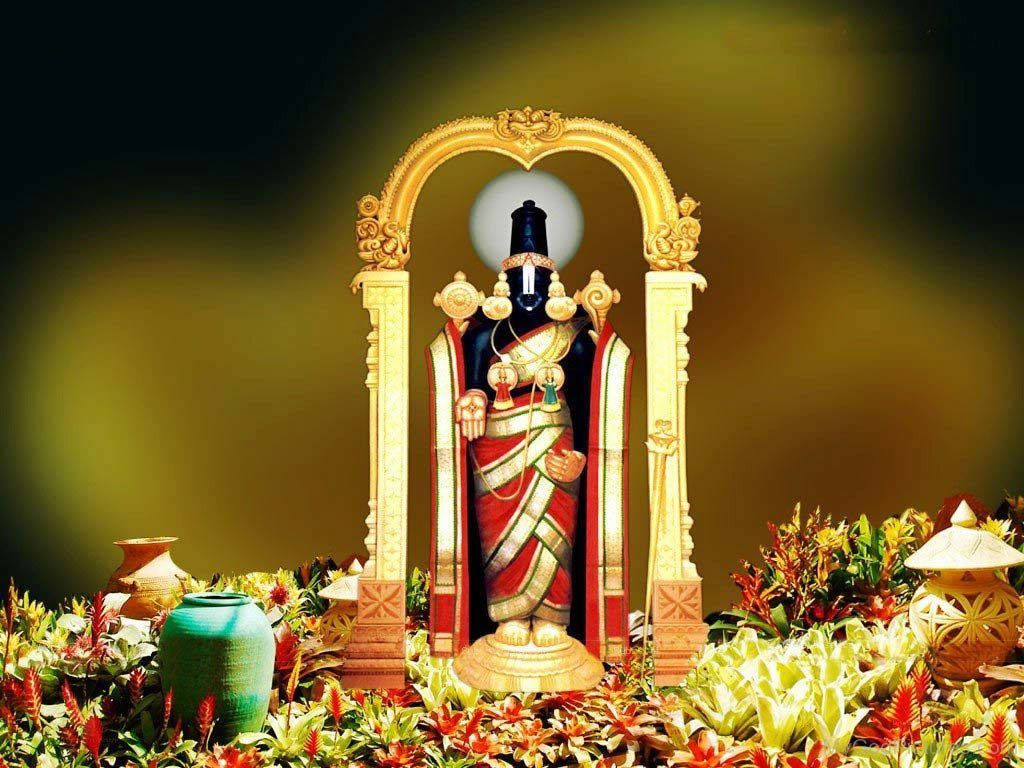 Captivating Image Of Lord Venkateswara Swamy Wallpaper