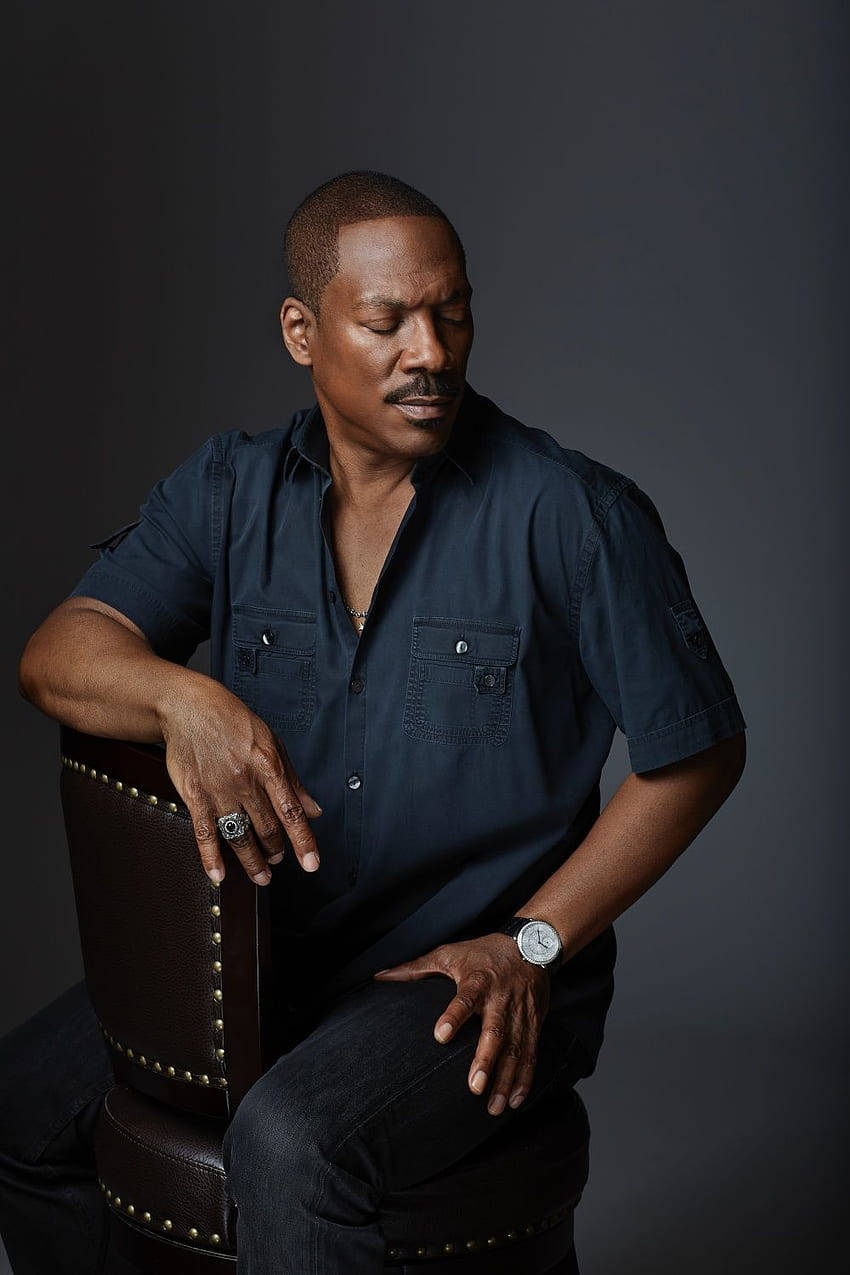 Captivating Studio Portrait Of Eddie Murphy Wallpaper