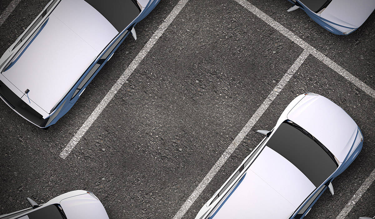 Car Leaving Parking Space Wallpaper