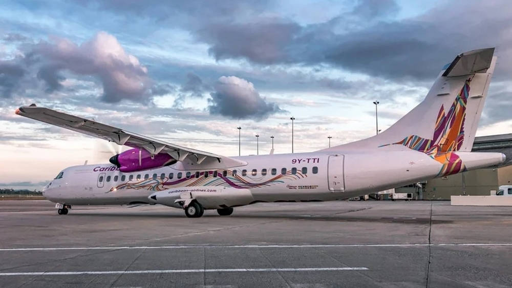 Caribbean Airlines Airplane On Runway Wallpaper