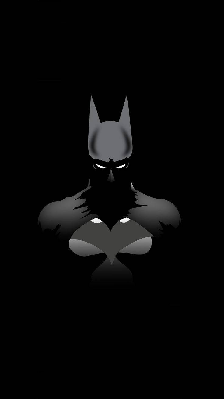 Cartoon Drawing Of Batman Dark Iphone Wallpaper