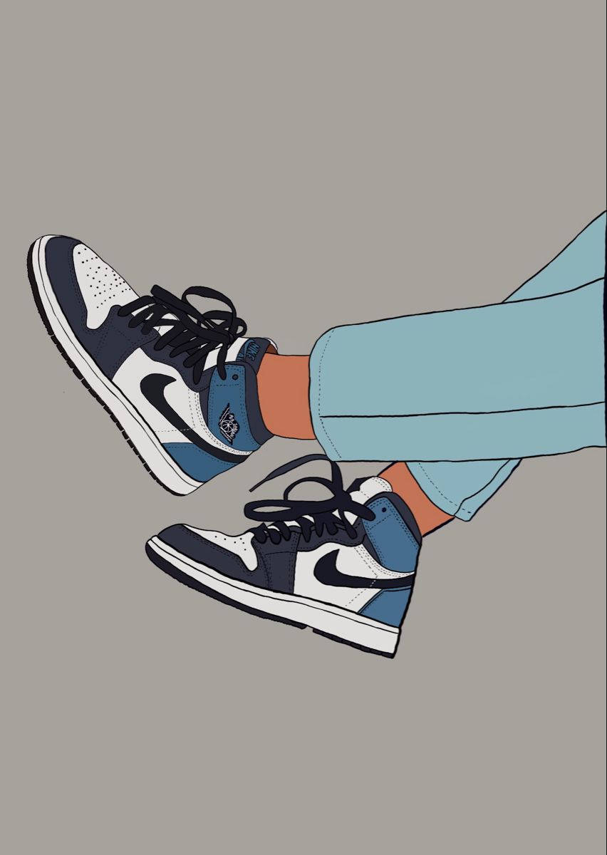 Cartoon Jordan Shoes Game Royal Wallpaper