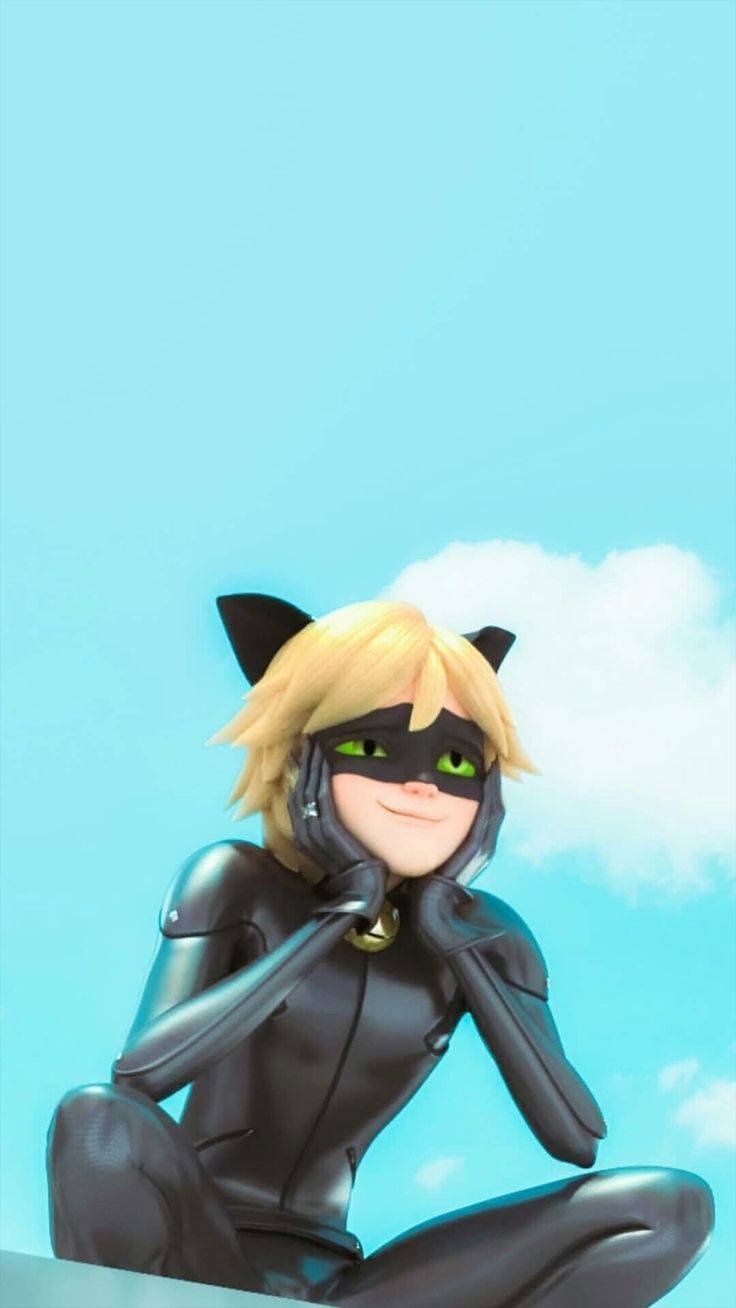 Cat Noir Daydreaming Wallpaper