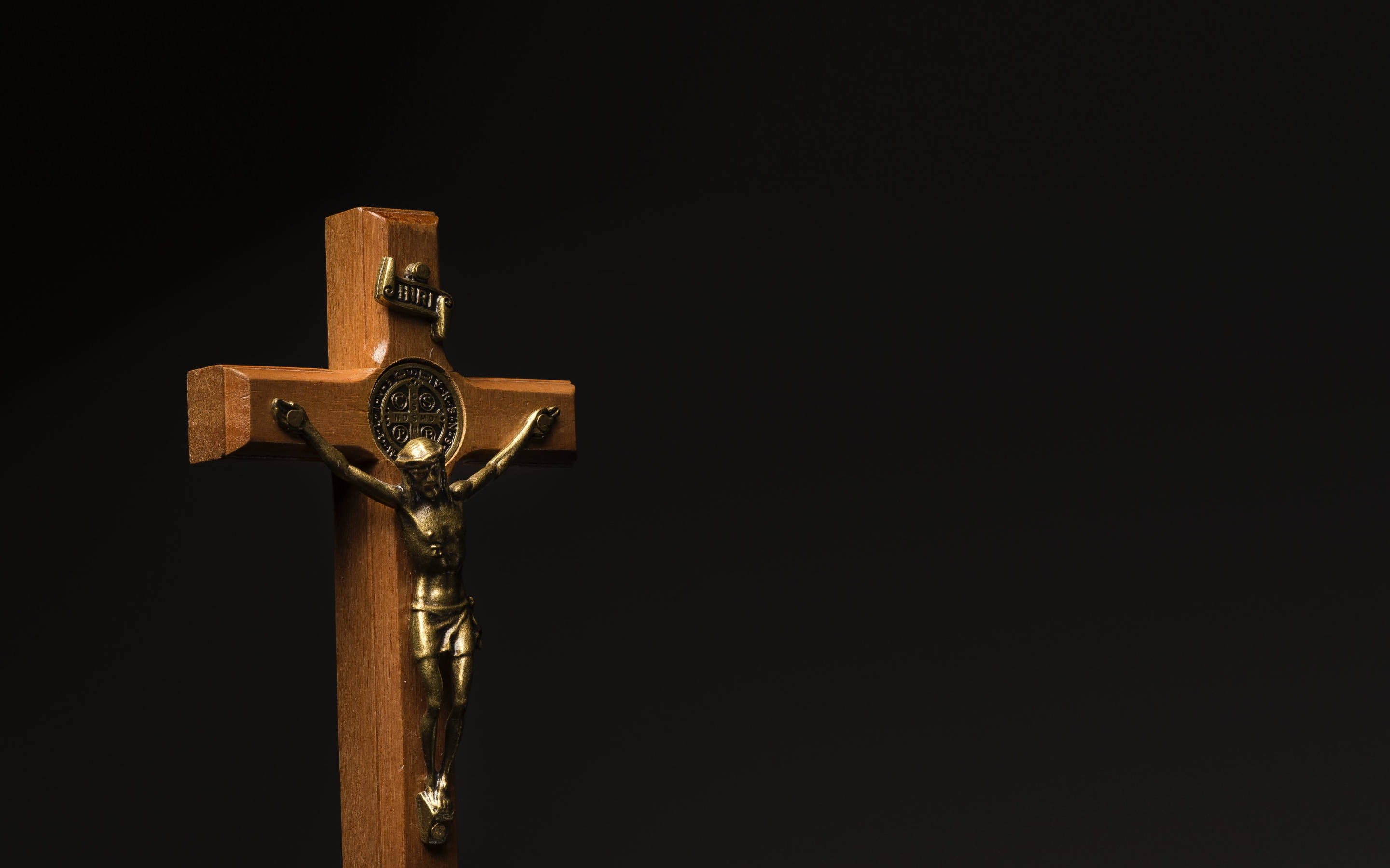 Catholic Image In Black Wallpaper