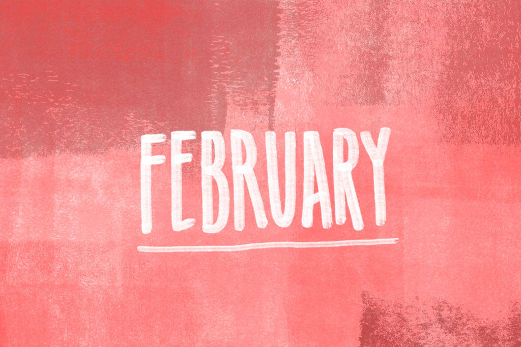 Celebrate February With A Pop Of Color Wallpaper