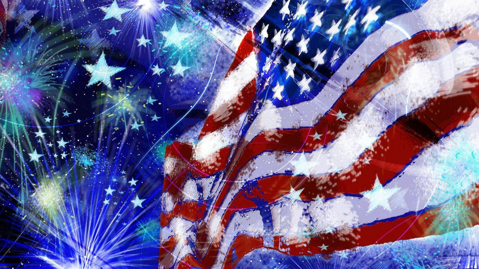 Celebrate The 4th Of July With This Festive Background! Wallpaper