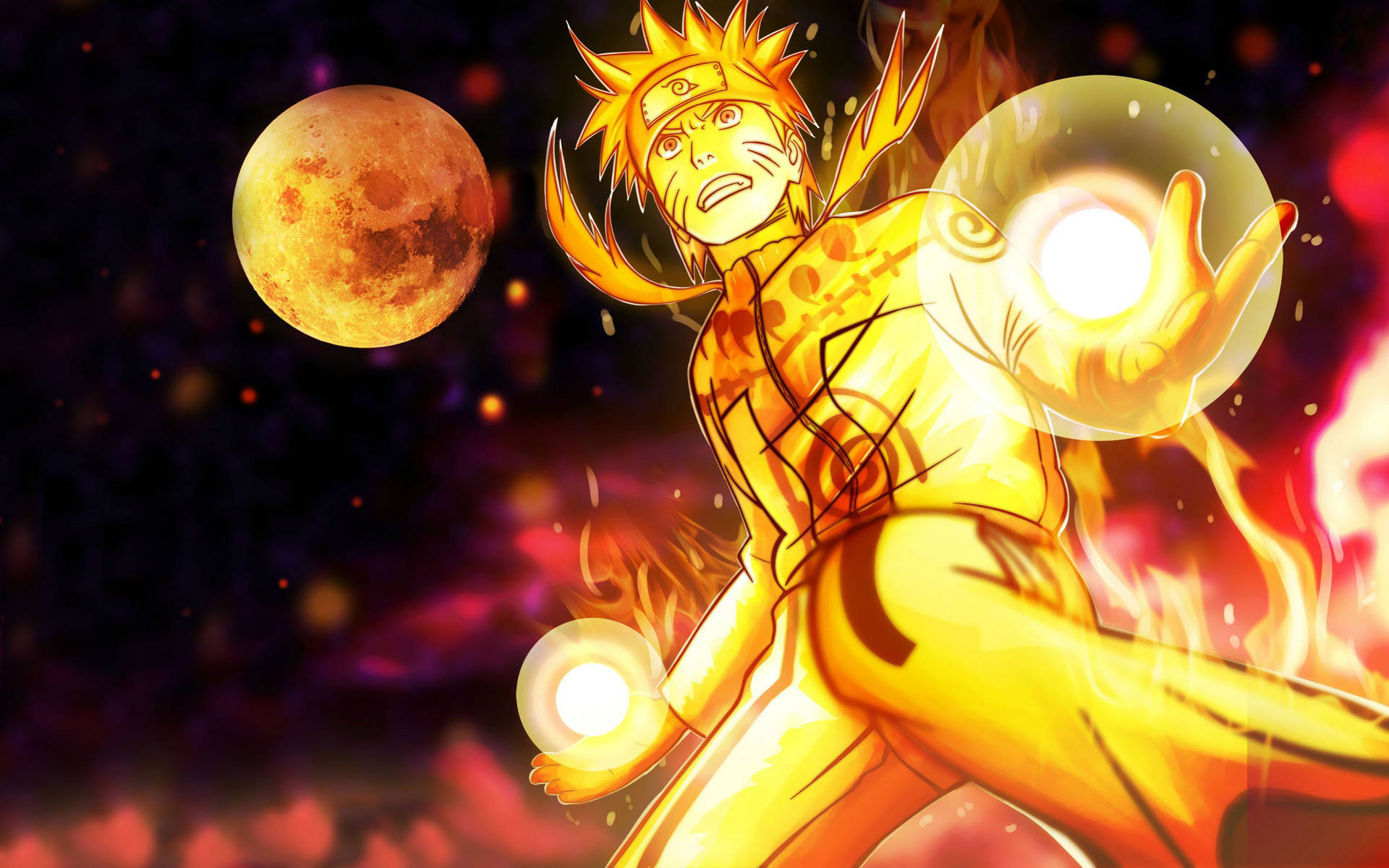 Chakra Mode Naruto Ipad Wallpaper