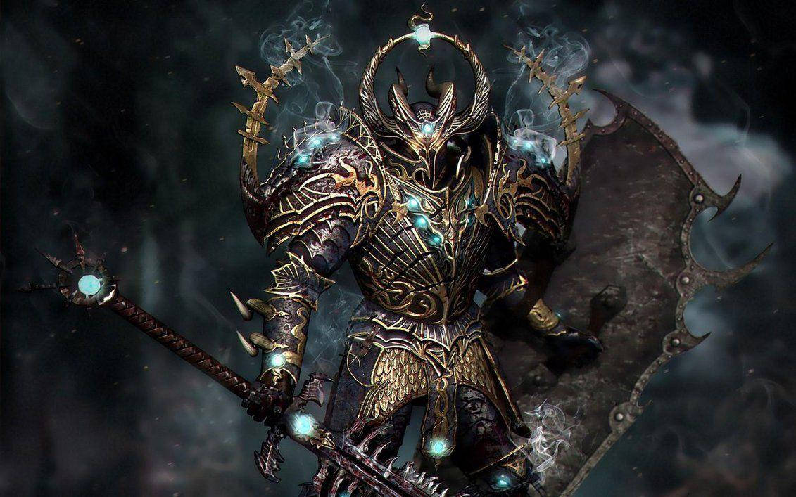 Chaos Armour Warhammer 40k Hd Wallpaper