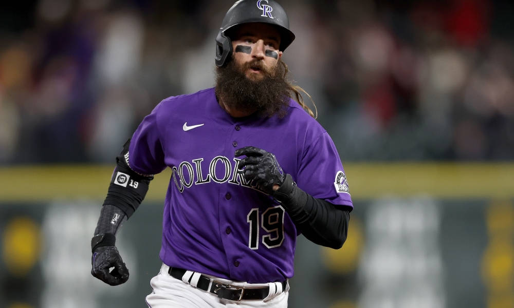 Charlie Blackmon Runs To Base Wallpaper