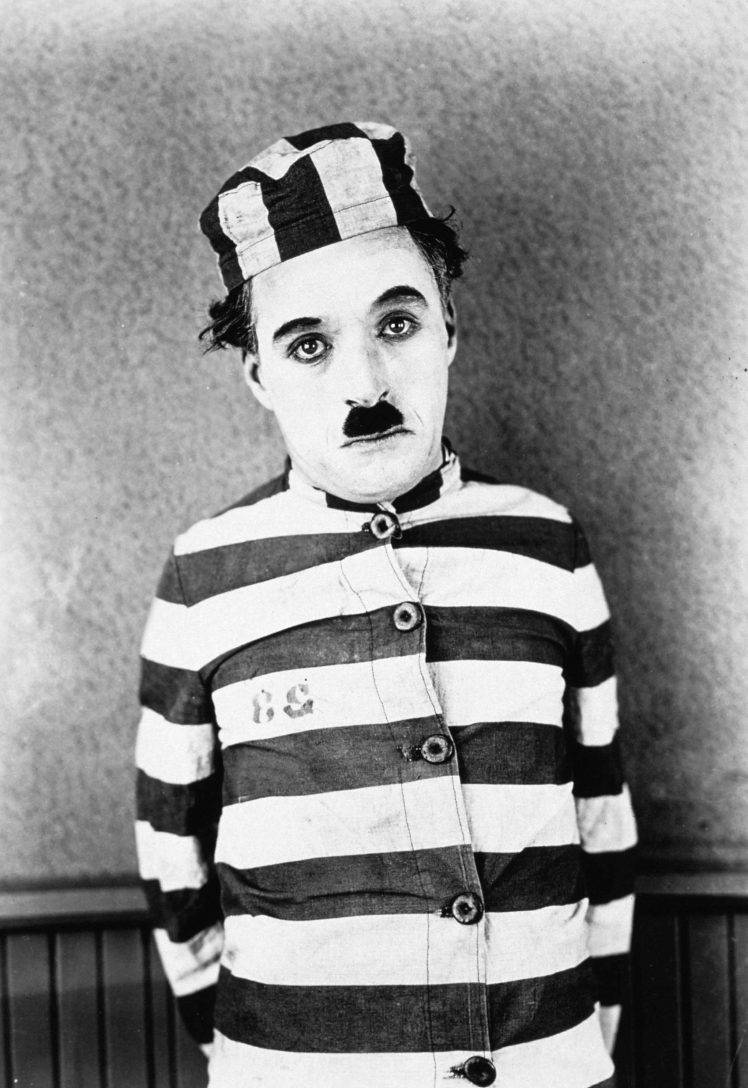 Charlie Chaplin As Prisoner Wallpaper