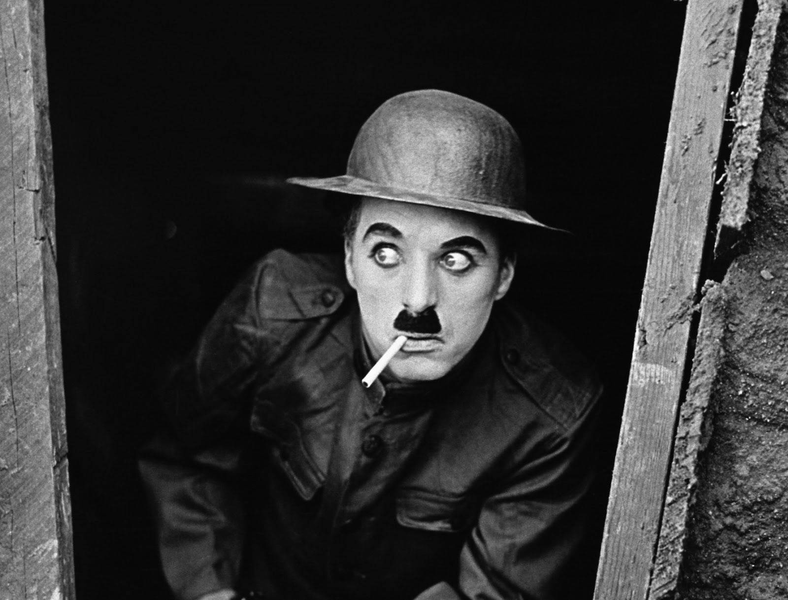 Charlie Chaplin Smoking Wallpaper