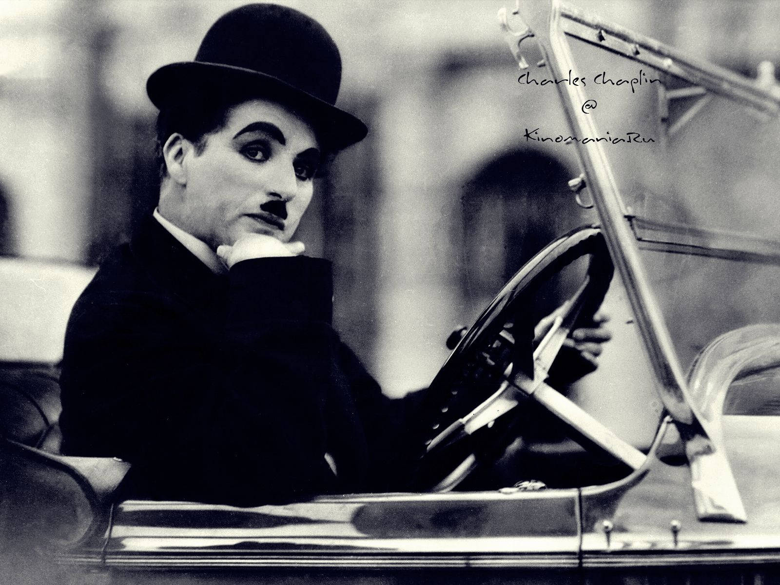 Charlie Chaplin Taking A Stroll Wallpaper