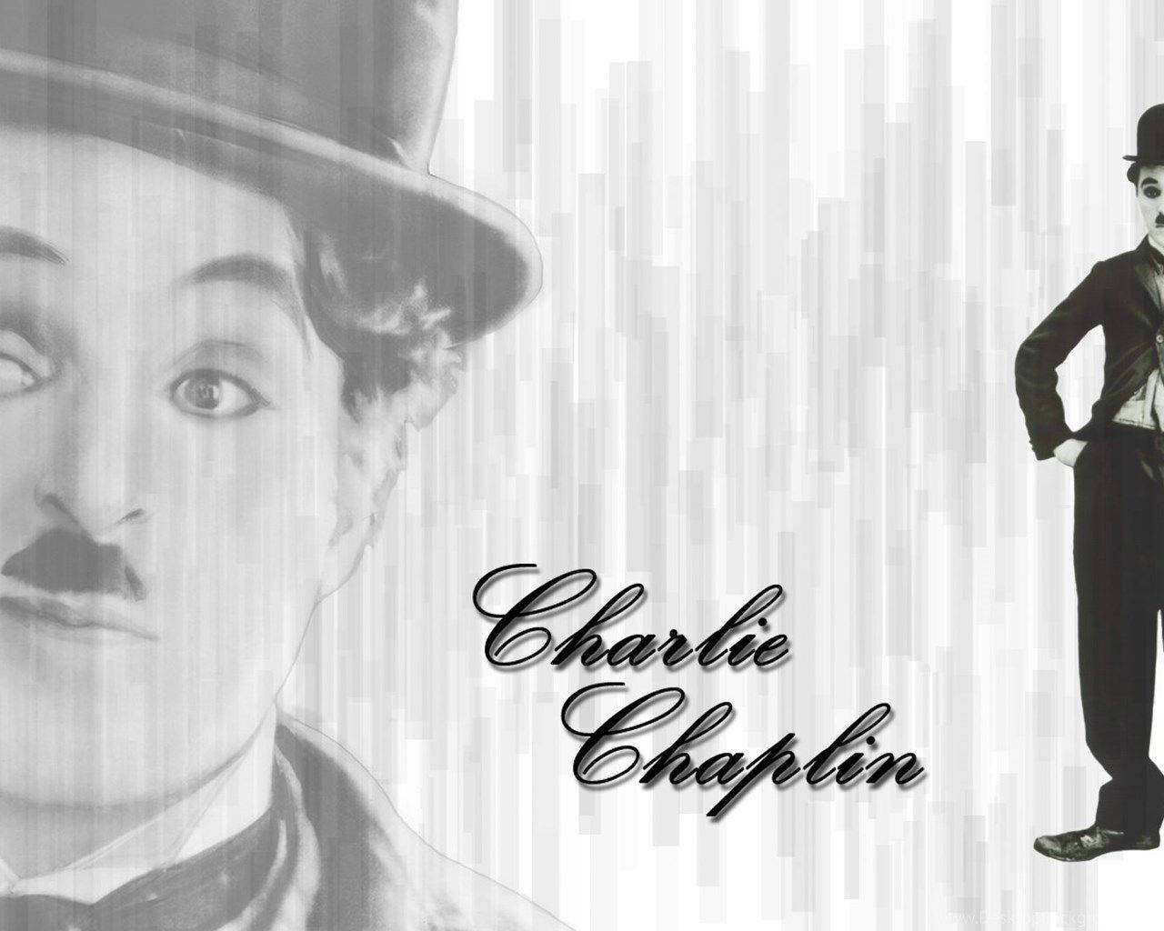 Charlie Chaplin – The Pioneer Of Comedic Silent Films Wallpaper