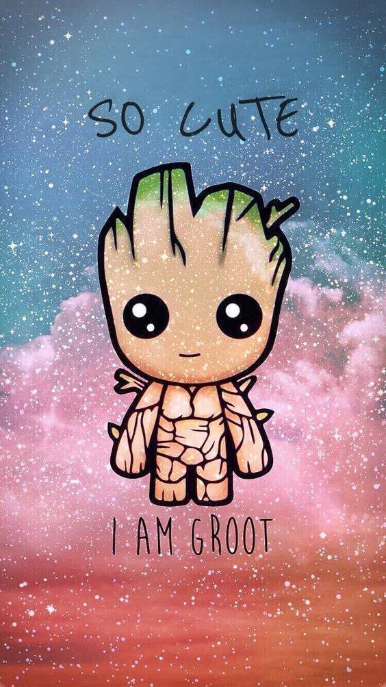 Chibi Groot Art Wallpaper