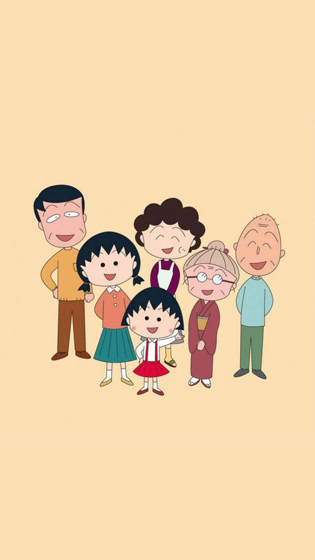 Chibi Maruko Chan Family Wallpaper
