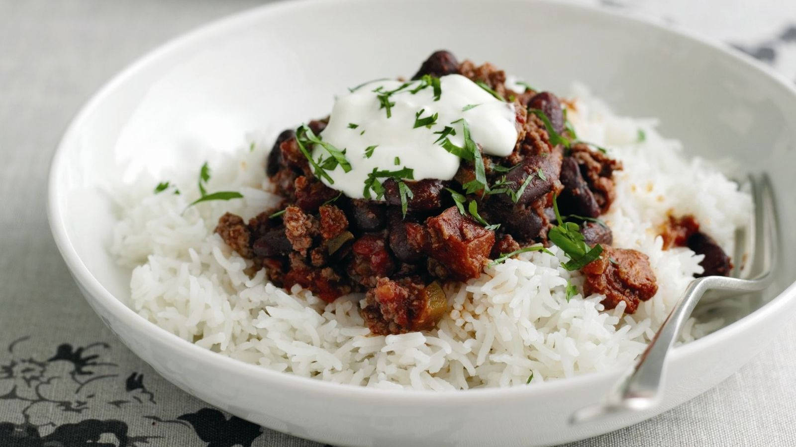 Chili Con Carne Rice Meal Wallpaper