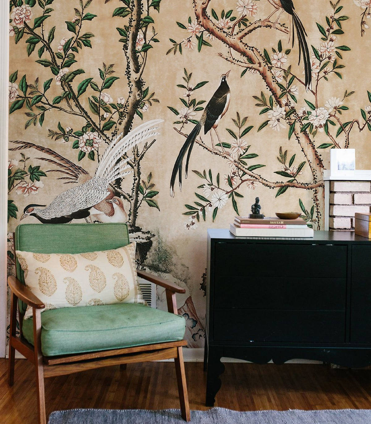 Chinoiserie Reading Room Wallpaper