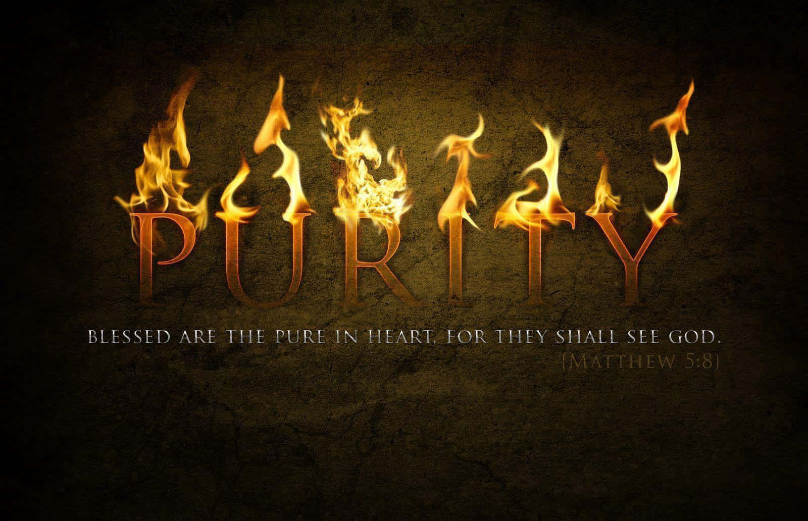 Christian Desktop Purity Bible Verse Wallpaper