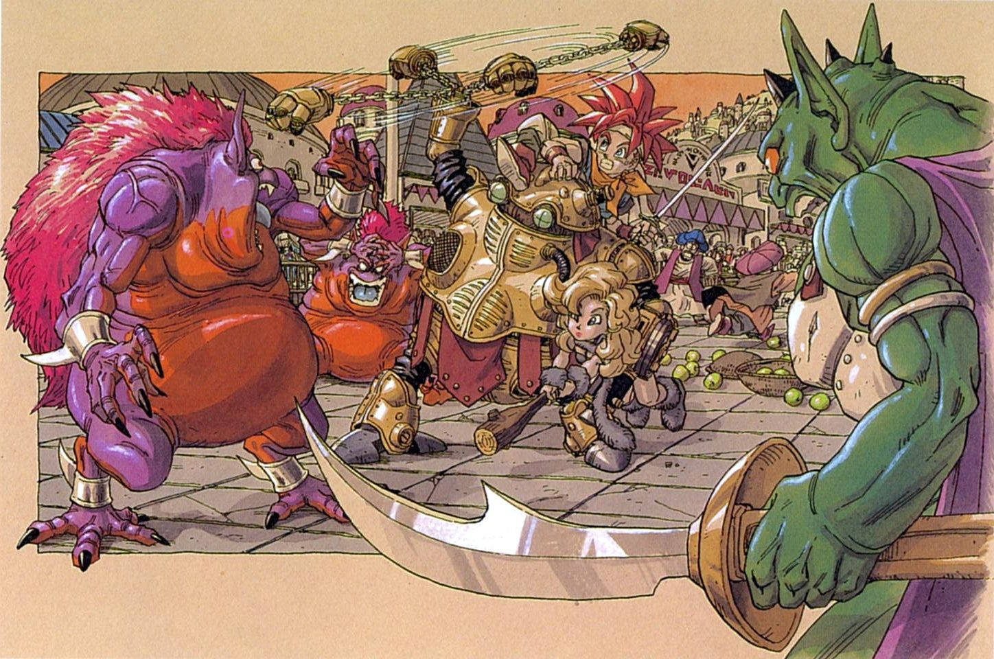 Chrono Trigger Character Comic Art Wallpaper