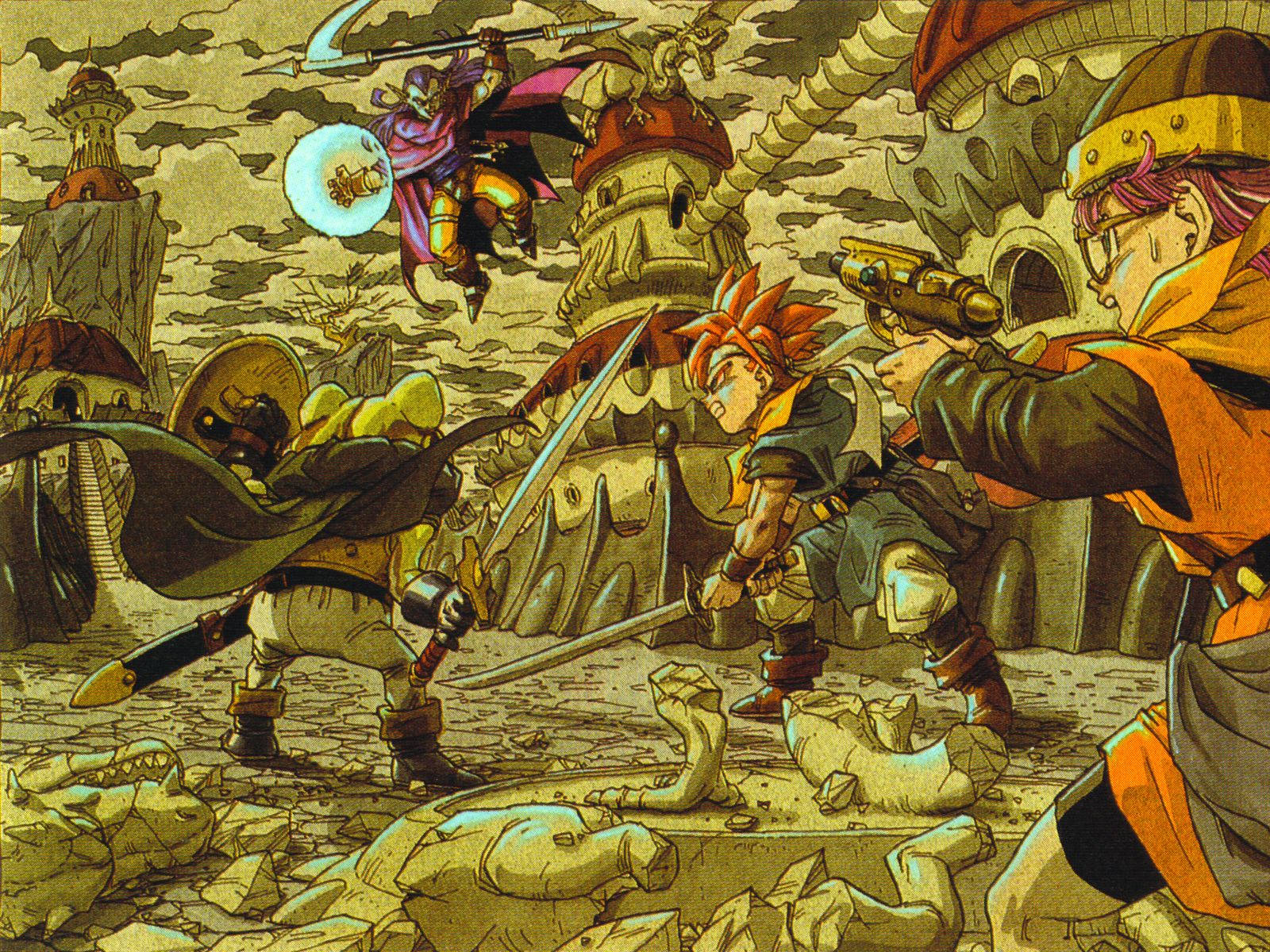 Chrono Trigger Chrono Against Magus Wallpaper