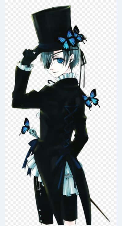 Ciel Phantomhive In Action Wallpaper