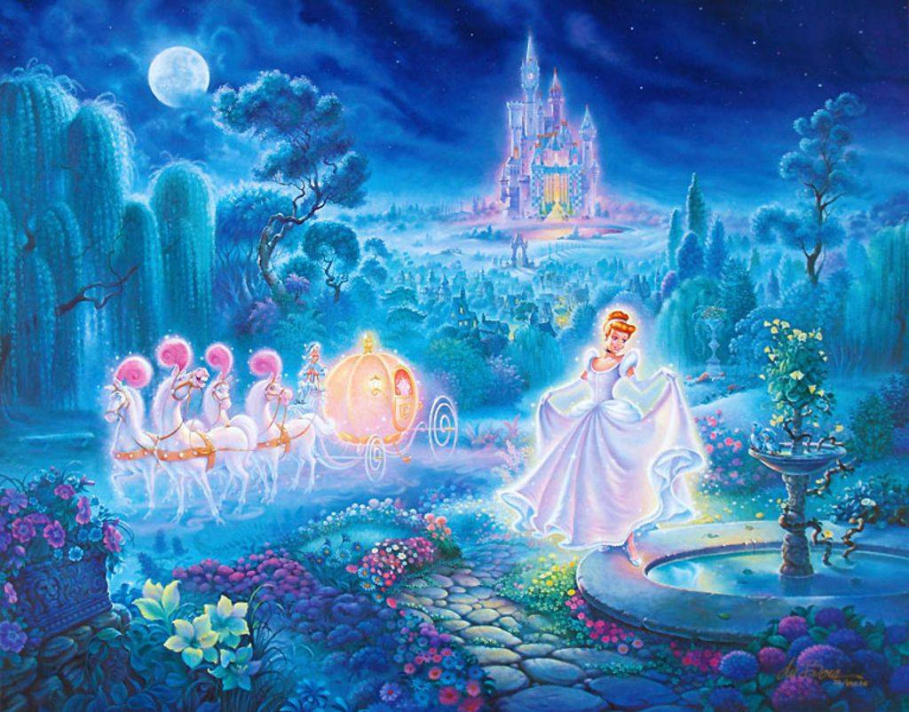 Cinderella Steps Into Her Fairytale Wallpaper