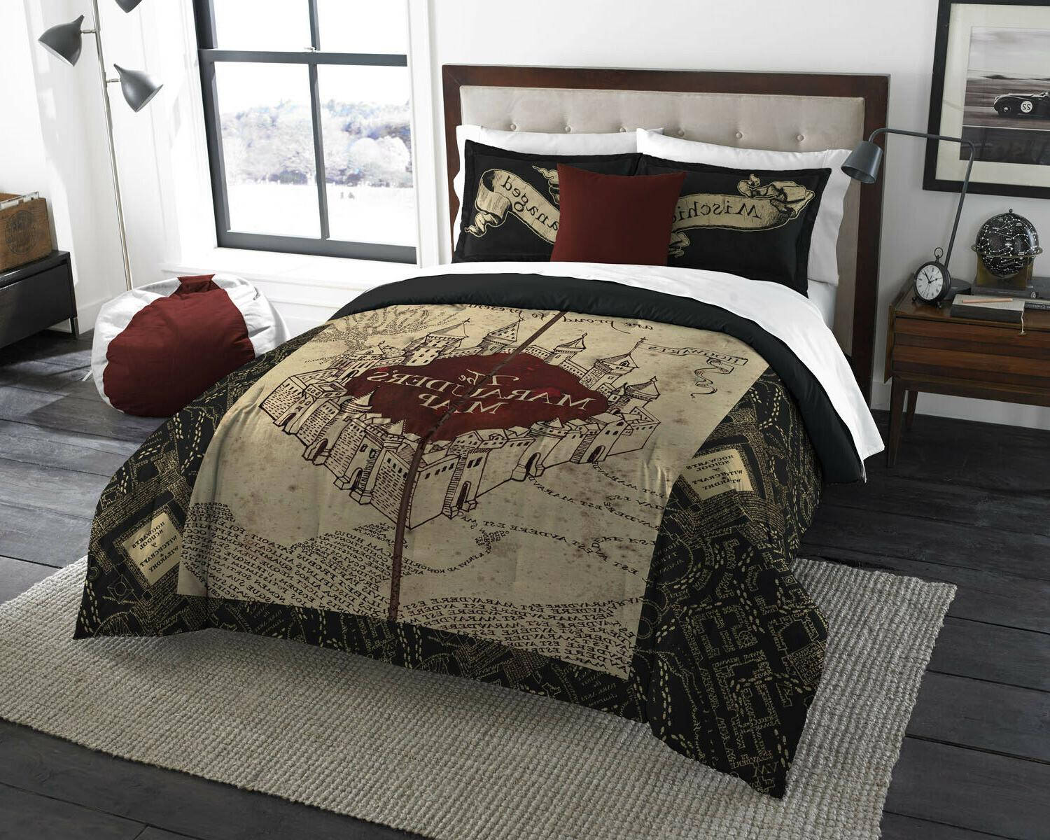 Classic Marauders Map Bed Wallpaper