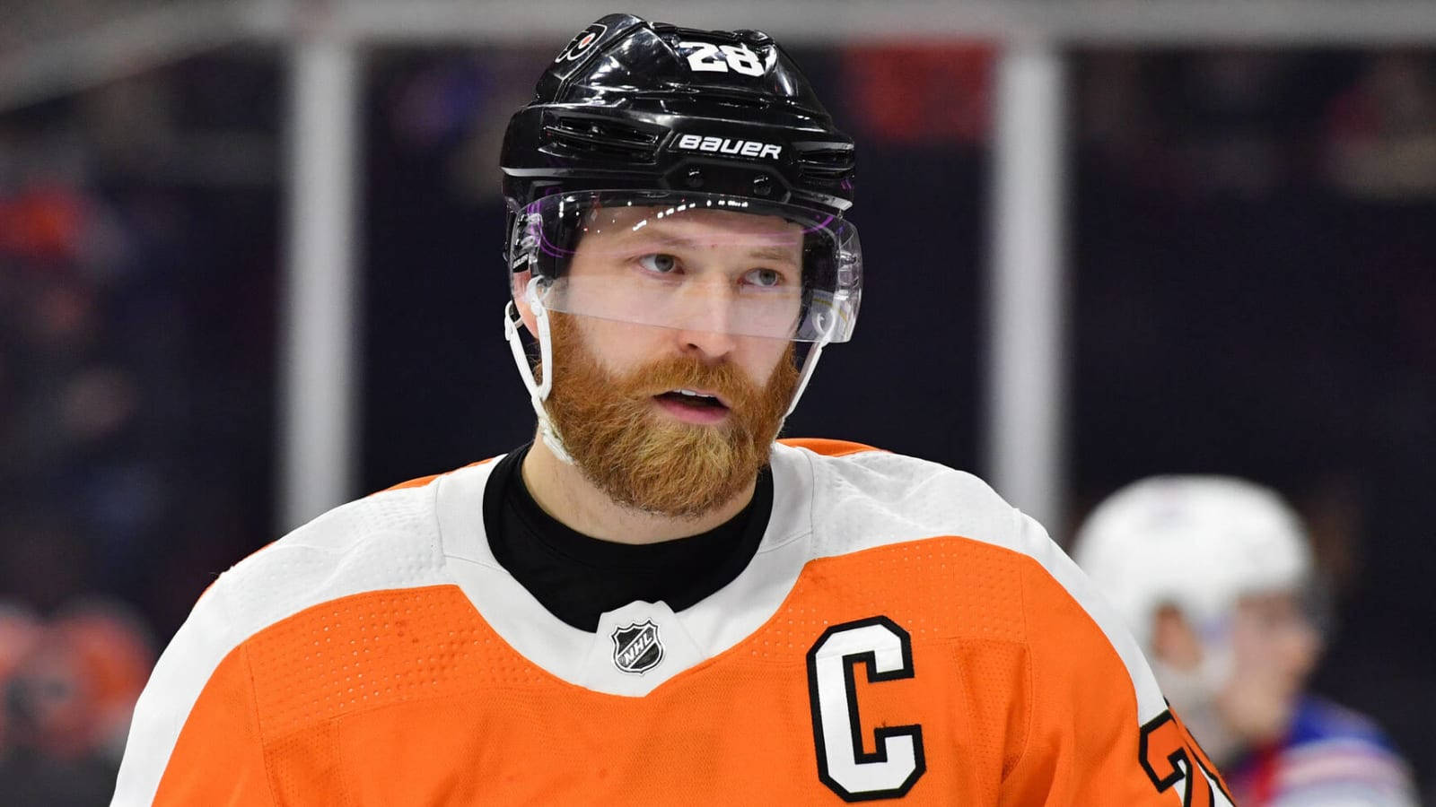 Claude Giroux Close Up Stare Wallpaper