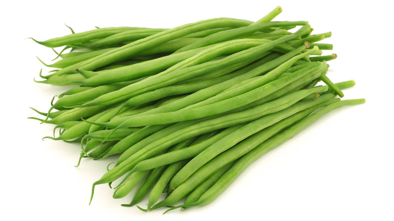 Clean Pile Green Beans Wallpaper