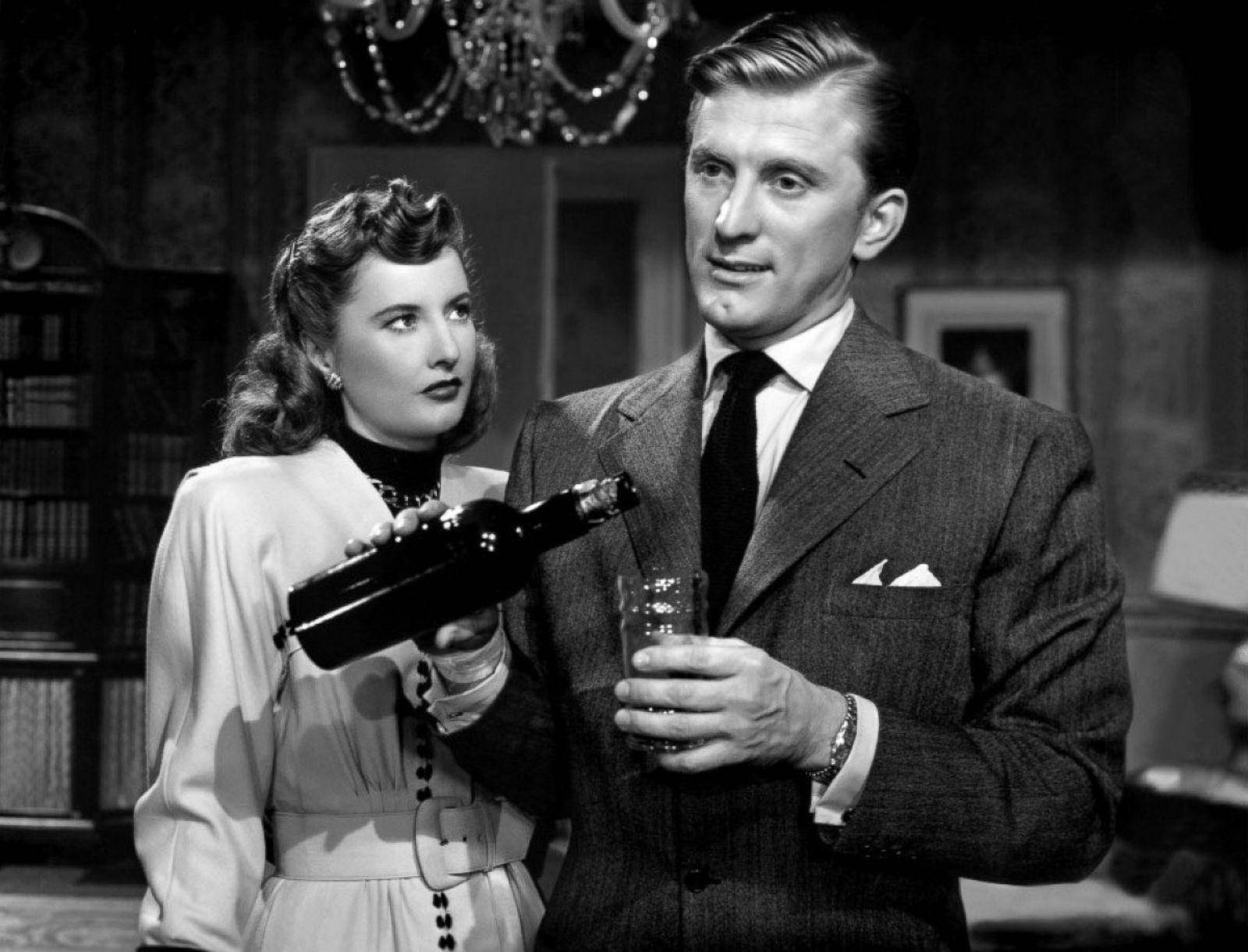 Clip Of Kirk Douglas And Barbara Stanwyck Wallpaper