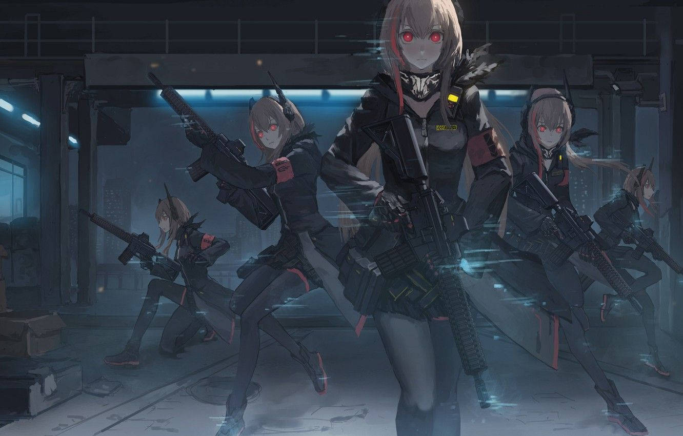 Cloned Fighter In Girls Frontline Wallpaper