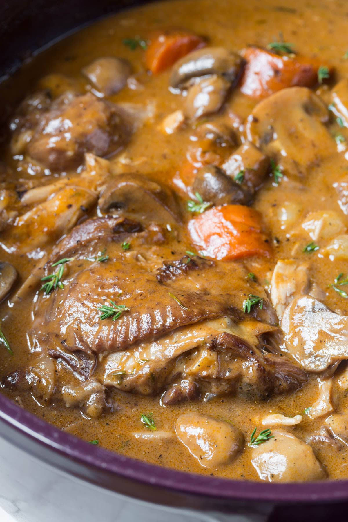 Close-up Photo Of Classic Coq Au Vin Wallpaper