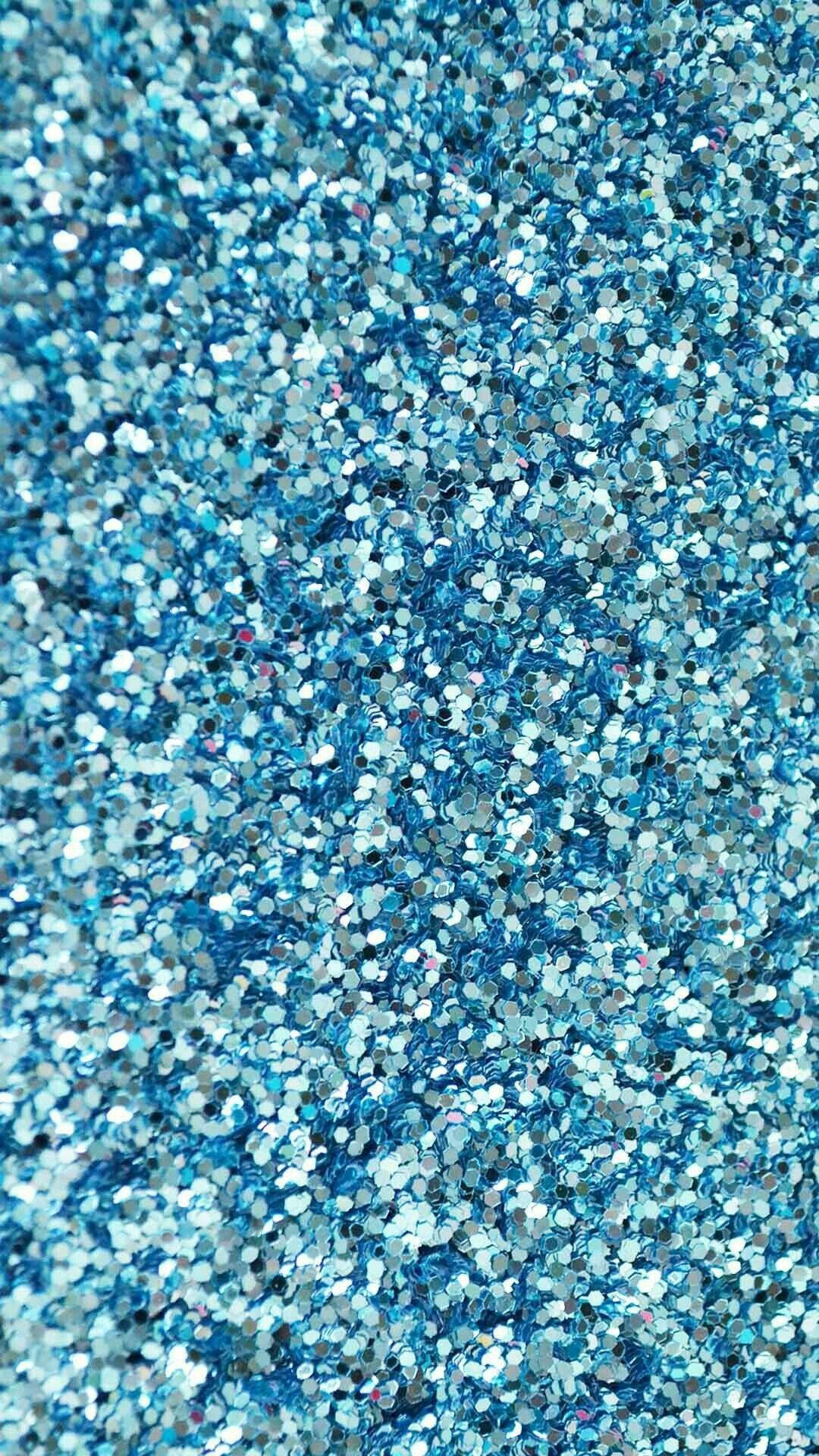 Coarse Blue Glitter Sparkle Iphone Wallpaper