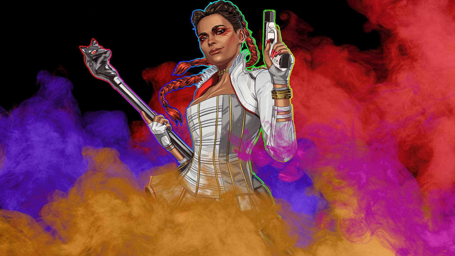 Colorful Apex Legends Loba Translocating Thief Wallpaper