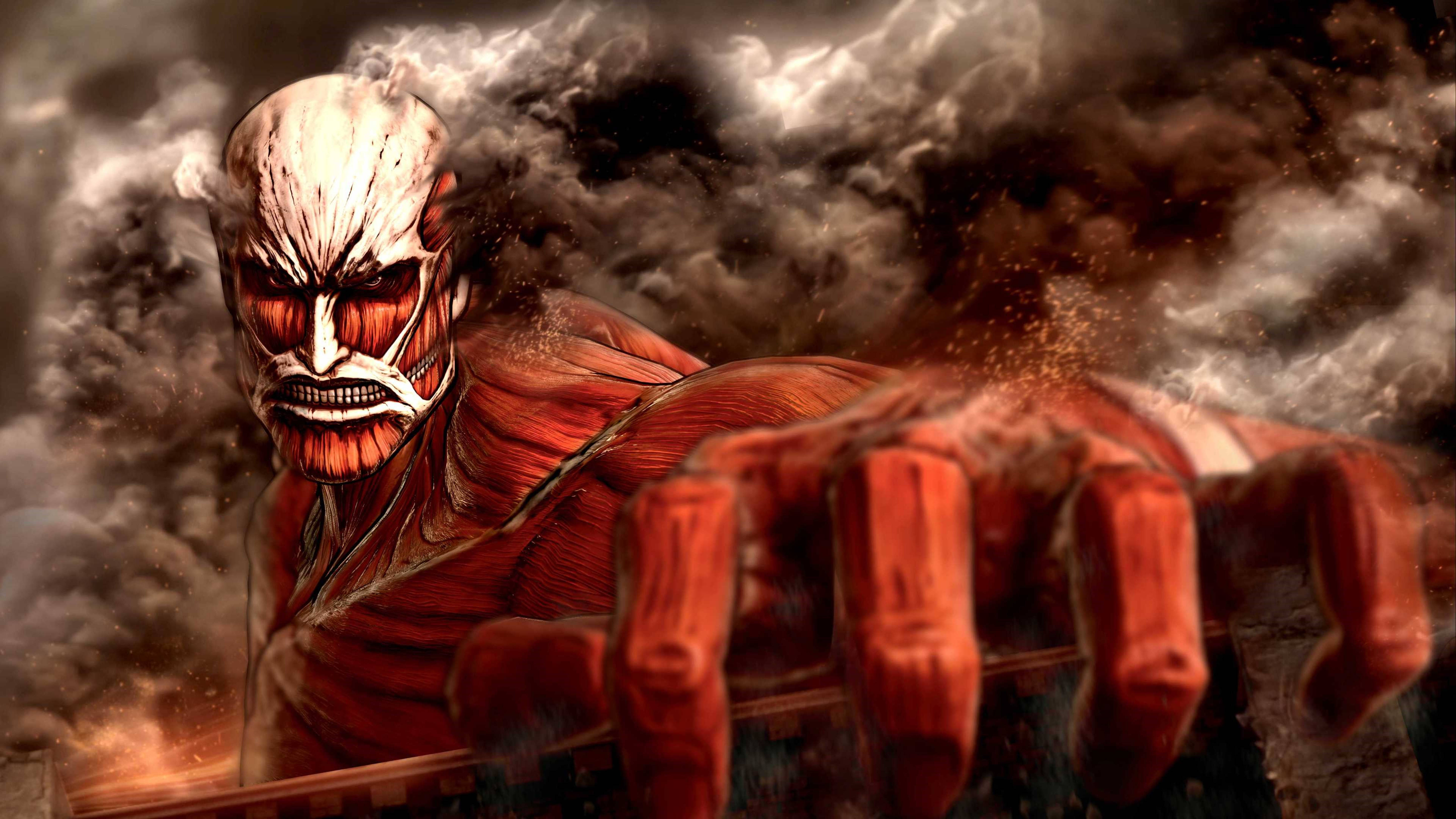 Colossus Titan Attack On Titans 4k Wallpaper