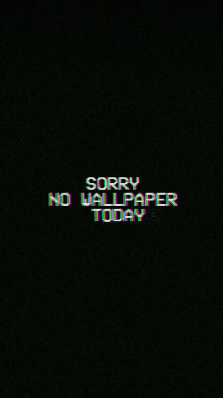 Cool Black Aesthetic Glitch Phrase Wallpaper