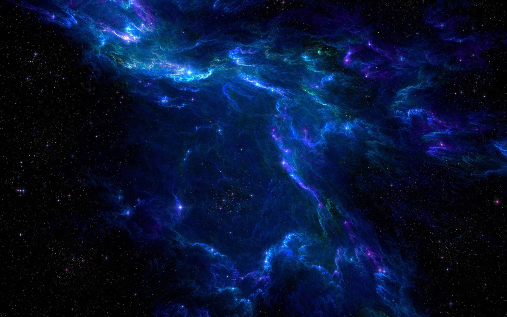 Cool Blue Galaxy Tablet Wallpaper